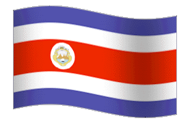 Bandera de Costa Rica animada