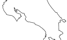 Mapa mudo de Costa Rica